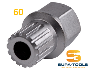 Radsicherung Felgenschloss 15 Kant 15pt Adapter 60 Vw Vag Steck Nuss Supa Tools Ebay
