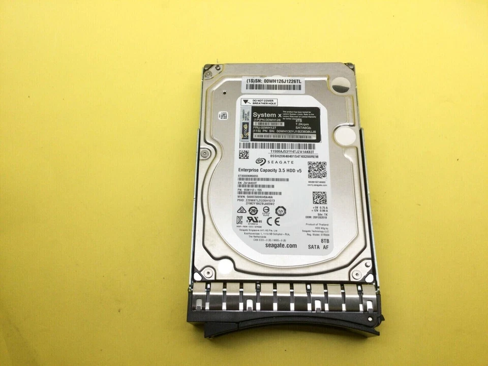Lenovo System X 8TB 00WH130 00WH127 00WH126 7.2K 3.5'' SATA 6Gb/s HDD Hard Drive - Image 2 of 4