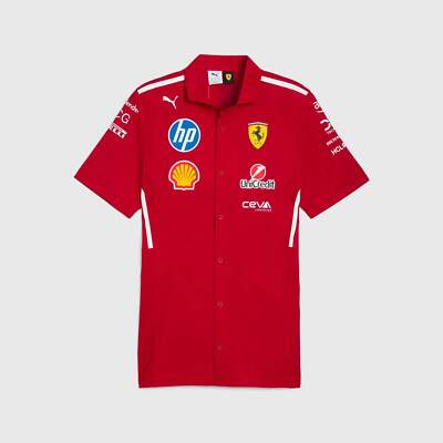Scuderia Ferrari F1 Team Crew Shirt 2025 Red