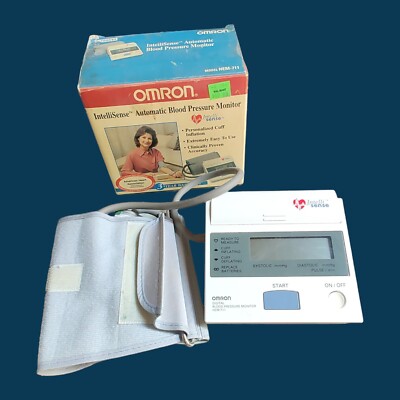 Omron Blood Pressure Monitor Automatic INTELLI-SENSE Easy to Use Digital 1997