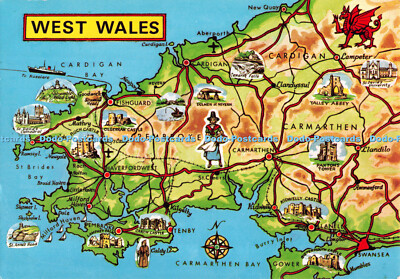 D100531 West Wales. Map. Judges. C 2877