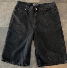 Vintage LA Gate Men’s Black Shorts Jorts 2000s Carpenter FREE SHIPPING SZ 27
