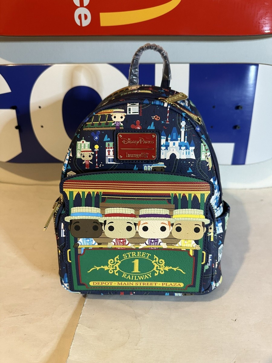 Disney Parks Dapper Dan Loungefly Mini Backpack Funko Pop  display picture 1