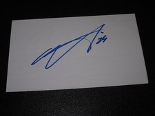 NICK PETRECKI AUTOGRAPHED 3X5 INDEX CARD-SHARKS