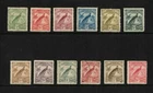 1931 New Guinea Birds Stamps SG 190/203 Date Mix Set of 12 Mint & Used