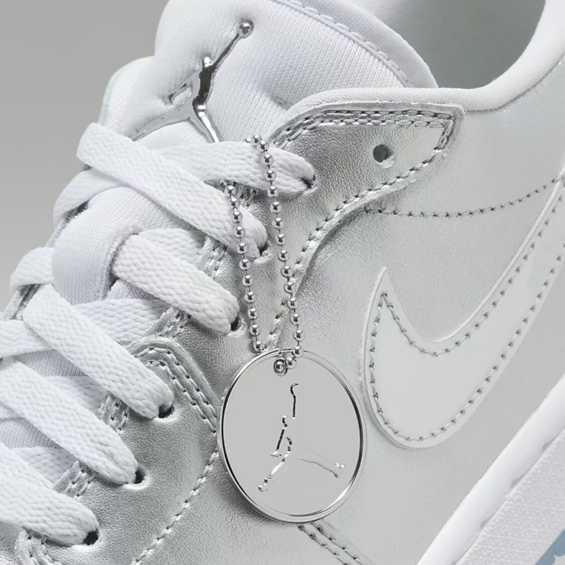 Brand New Nike Air Jordan 1 Low G Golf Metallic Silver Size 9.5