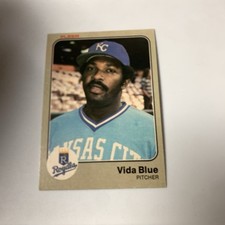 1983 Fleer Kansas City Royals Vida Blue