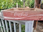 Vintage OLD ENJOY COKE COCA COLA Wooden Soda Pop Crate Carrier Wood Chattanogga