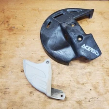 2001 YAMAHA YZ250F BRAKE DISC ROTOR GUARD SHIELD COVER PANEL PLASTIC 