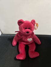 TY Rare Retired Beanie Baby "Valentina" The Bear 1998 JZe