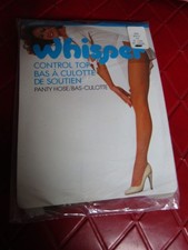 WHISPER Vintage MAPLE Nylon PANTYHOSE - Size EXTRA LONG - 135 to 160 lbs- 1980's