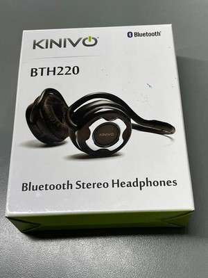 Kinivo BTH220 Bluetooth Headphones ~Black, On-Ear, Wireless Music, Hands-Free