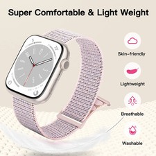 Nylon Loop Strap for iWatch Ultra 49mm 45mm 44mm 41mm 40mm 38mm Series 8-4 SE