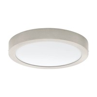 Eglo 64724 Fueva 1 Pro Led Deckenleuchte 22W Ø300Mm Nickel-Matt Weiss Warmweiss