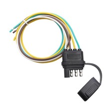 25" 4-Way Trailer Wiring Harness Plug - Male, 4 Prong