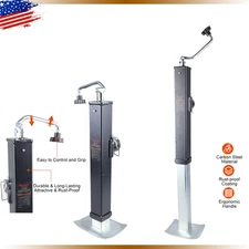 15" Lift 8000lbs Swivel Trailer Jack Tongue Pipe-mount 13" Adjustable Drop Leg