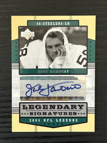 Jack Lambert #LS-JL 2004 Upper Deck Legends Legendary Signatures card