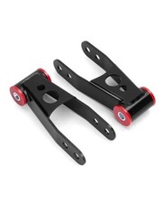 Dynofit 2" Rear Drop Shackles for 1999-2019 Silverado 1500  Sierra 1500, 1"