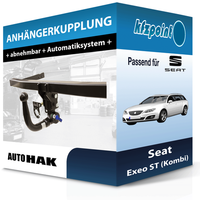 FüR Seat Exeo St (Kombi) 06.2009-Jetzt Auto Hak AnhäNgerkupplung Abnehmbar Ahk