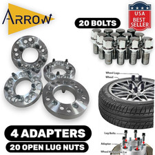 4x 1.25" Thick 5x120 to 5x108(5x4.25) Wheel Spacer Adapter +Bolt Fit BMW Models