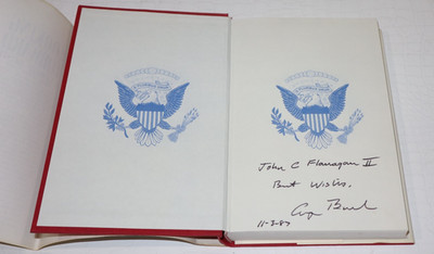 Looking Forward ~ George Bush Autographed Book