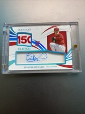 1/1 - 2021 Panini Immaculate Clutch Rookie Spencer Howard (RC, AUTO, MEM, SN)