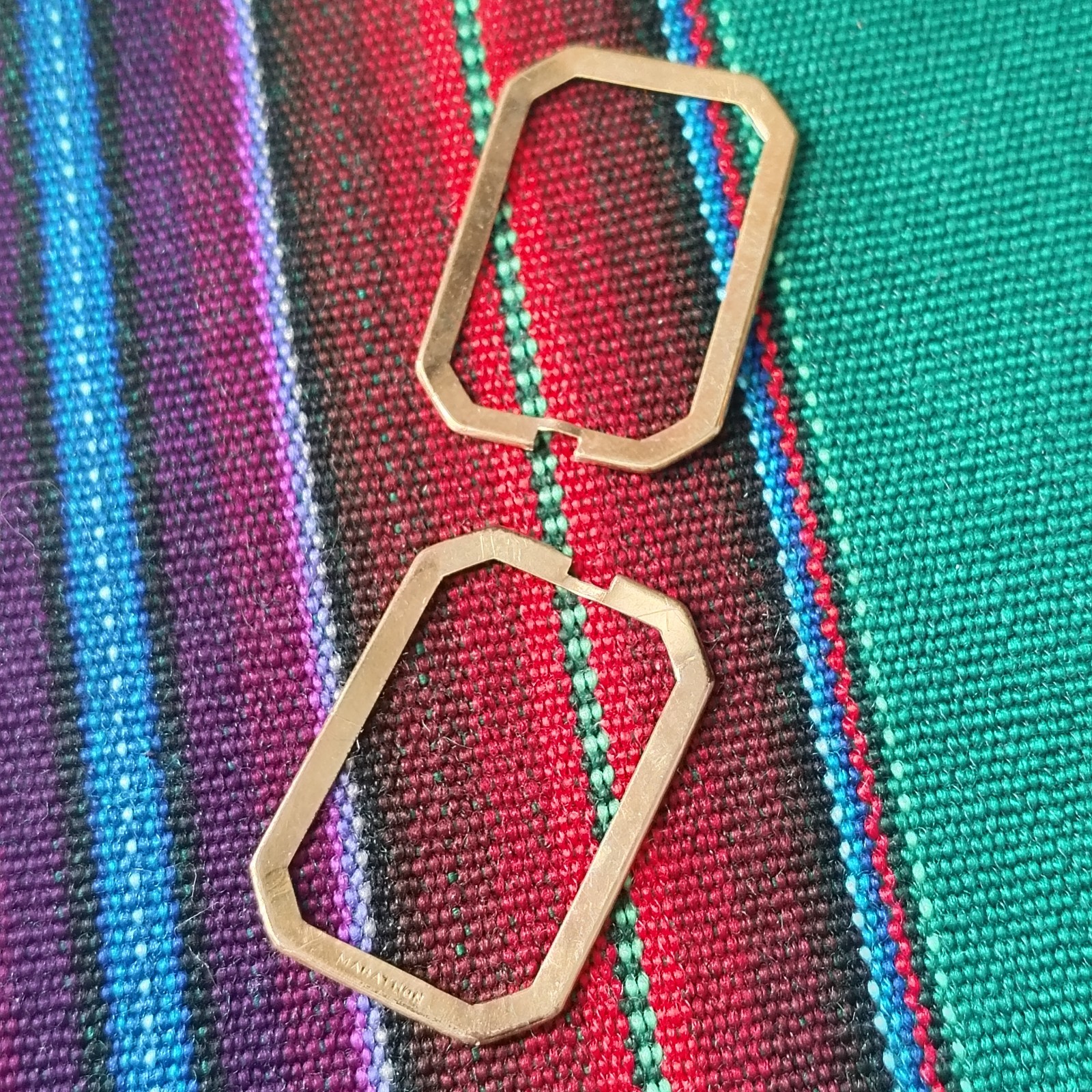 Marathon AWH Gold Colored Rectangular Monogram Ph… - image 7