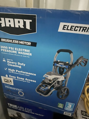 #ad #ad Hart 3000PSI 1.1 GPM Electric Pressure Washer with Brushless Motor $350.00