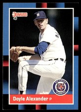 1988 Donruss Doyle Alexander Detroit Tigers #584