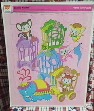 Vintage Whitman Liddle Kiddles Zoolery Frame-Tray Puzzle 1969 Nice Condition 