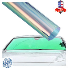 Chameleon Car Window Tint Dazzle Green 72.9 Vlt Uv Heat Rejection Privacy Film