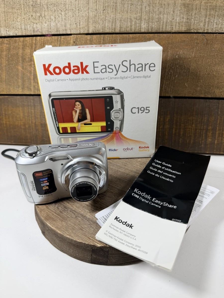 Kodak EasyShare C195 14MP Digital Camera 5x Zoom Tested Working