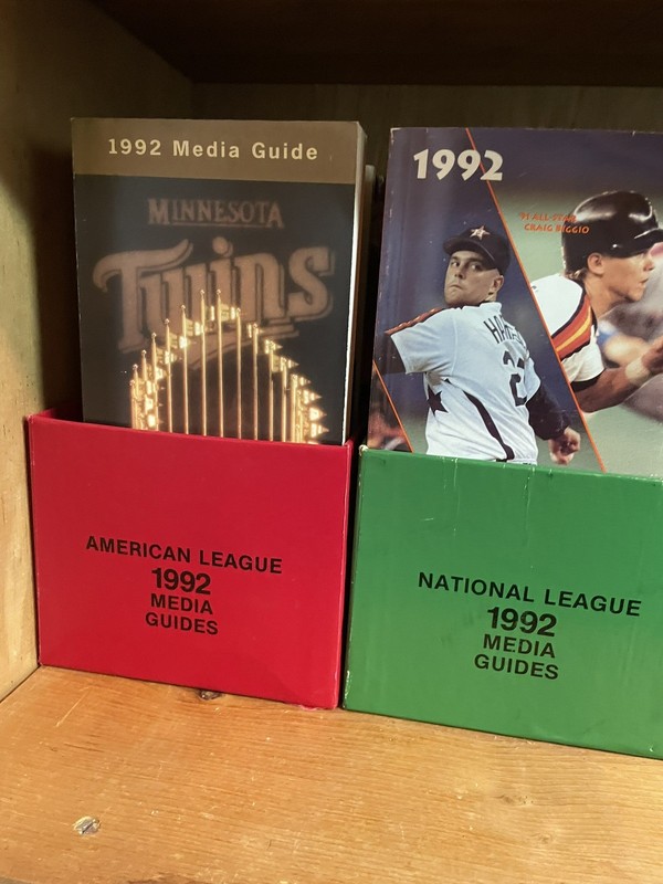 1992 Media Guide Complete Sets - American and National League