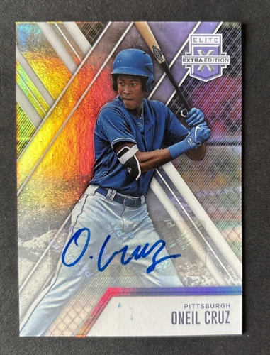 2017 Panini Elite Extra Edition #148 Oneil Cruz Auto Autograph Card Pirates
