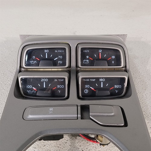 10-15 Camaro Ss Center Console Shifter Bezel Trim Auxiliary Gauge Auto Aa7355 - Picture 2 of 14