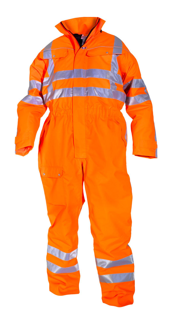 Hydrowear Uelsen Hi-Vis Waterproof Winter Coverall Orange Size M - Image 2