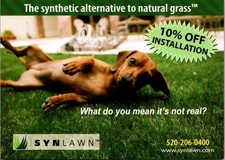 c2007 SYNLawn Synthetic Grass Dog Advertising Phoenix Tucson Continental
