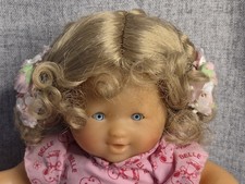 WEE 3 Doll Wigs 10-11.5 "ELLEN" Blonde Hair Braids Flowers NEW