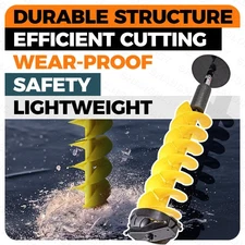 Ice Fishing Auger Bit with Universal Adapter Replacement Blade Kits