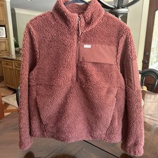 Figs Women s Scrub Fleece Pullover 1/4 Zip Bu...