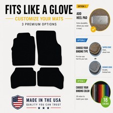 Avery Touring Black Carpet Front Rear Floor Mats For 1999-2003 Galant V6