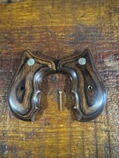 Vintage Wood Combat Grips For Smith Wesson J Frame Round Butt Models