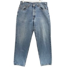 VTG 90s Levi's 550 Jeans Mens 36x31 Made in USA Light Wash Relaxed Fit Grunge