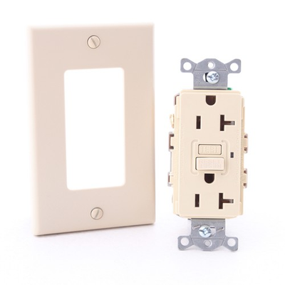 #ad Hubbell GFR20I Ivory 20A GFCI Receptacle GFI Outlet NEMA 5 20R 125V Commercial $16.14