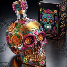 Skull Decanter Bottle, High Borosilicate Glass Liquor Dispenser