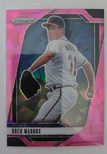 2025 Panini Prizm - Greg Maddux, Greg Maddux #67 Pink Ice Prizm