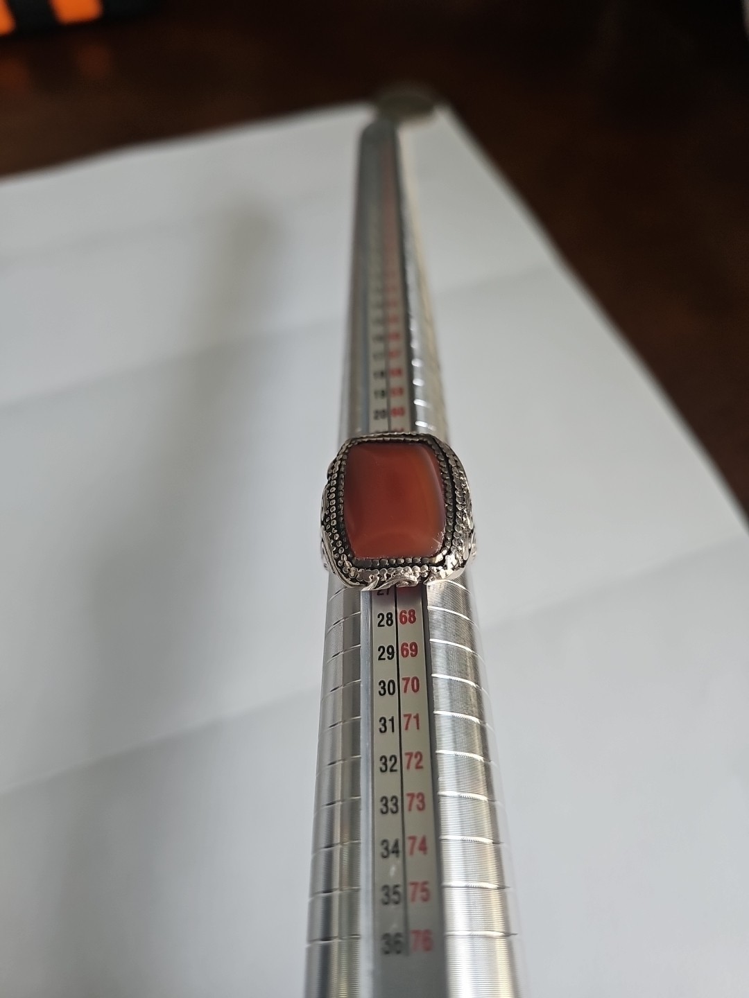 STERLING SILVER RUBY RING. Size 11 - image 6