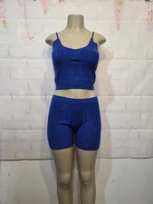 women two piece summer sets knit