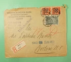 DR WHO 1923 GERMANY FDC INFLATION ERA OVPT COMBO REGISTERED GUBEN R52911
