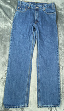 Vintage Levis 505 Jeans Mens 36x32 Straight Leg Faded Denim Cotton Red Tab Y2K